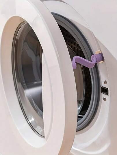 Magnetic Washing Machine Door Stopper - Purple And Pink, Ventilation And Deodorization, Moisture-Proof, Anti-Clip Design, With Strong Magnetic Attachments, Washing Machine Ventilation Support Rod Magnetic Washing Machine Anti-Mildew And Anti-Odor Ventilation Clip Door Buckle