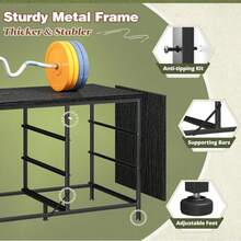 EnHomee Dresser TV Stand With 9 Drawers For 60'' TV Stand For Bedroom Long Dresser For Bedroom Wide Dressers & Chests Of Drawers, Sturdy Metal Frame & Wood Top, Living Room, Closet, Grey - 灰色 - 查看 7