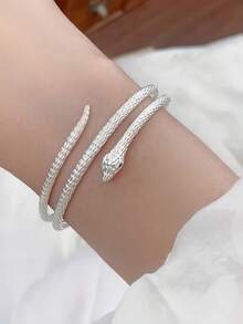 Sterling Silver Snake Bracelet Women's Design Sense Three-Circle Snake Bracelet Bracelet For Girlfriend Gift