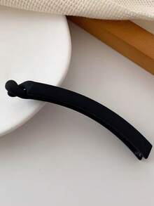 5个/1包 女士黑色/卡其色/棕色 11厘米/4.33英寸 香蕉形轻便塑料发夹，简约纯色，适合日常佩戴、派对、工作，洗脸和淋浴时也方便造型，可搭配妆容和服装，香蕉形发夹，美发工具，卷发，美发配件，女士发饰，美发用品，卷发，头发，旅行