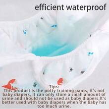 4件套可重复使用婴儿尿布套，防水防漏婴儿尿布裤，可洗布尿布衬垫 - 彩色 - 查看 7