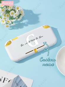 Ayotu غلاف قابل للتخصيص بالنص والاسم متوافق مع وحدة التحكم Switch/Switch OLED/Switch Lite والإكسسوارات، يتضمن الحزمة: غطاء واقي، حقيبة تخزين، هيكل قاعدة، غطاء للغبار، حافظة للألعاب، قبضة وحدة التحكم، إلخ. هدية رائعة للاعبين والأصدقاء والعائلة لأعياد الميلاد والسنوية وعيد الحب وعيد الميلاد - متعدد الألوان - مشاهدة 4