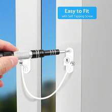 Tapsin 4X Home Windows Door Cable Restrictor Child Baby Safety Security Lock Catch Wire Guard Against Theft Prevent Babies From Falling - Perak - View 3