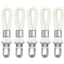 2/5 Stücke Geschirrtuchklemmen zum Aufhängen, Metall Küchenhandtuch Klammern mit Aufhängeschlaufe und Tuchhalter für Zuhause Küche Bad Schränke Tuchhalter