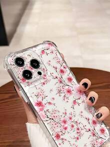 1 件彩绘樱花图案手机壳适用于 /智能手机防水防震防摔防刮 - 彩色 - 查看 4