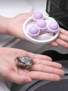 Washing Machine Filter Net Bag, Hair Remover Cleaner Floating Laundry Cleaning Ball, Home Use Lint Remover Washing Bag - Multicolor - View 2
