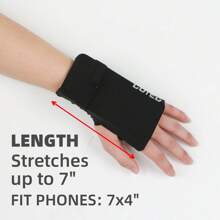 Nuova borsa da braccio sportiva alla moda per telefono da corsa all"aperto, borsa portamonete con guanto in seta di ghiaccio per maratona a mano libera unisex