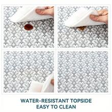 12x120 Inch Shelf Liner Non Slip, Non Adhesive Drawer Liner, Waterproof Shelf Liners For Kitchen Cabinets