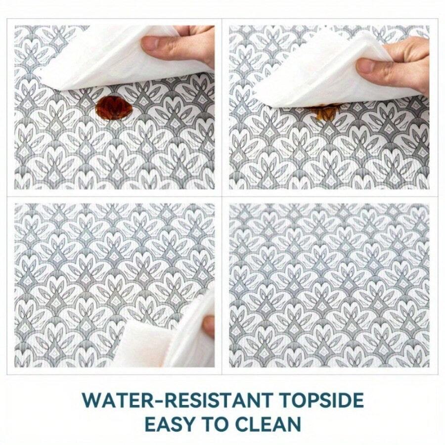 12x120 Inch Shelf Liner Non Slip, Non Adhesive Drawer Liner, Waterproof Shelf Liners For Kitchen Cabinets