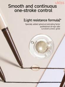 ukiss 凝胶眼线笔，柔滑细腻，打造自然妆效，易于使用，高显色度且滋养眼周肌肤，防水、防汗、防晕染 - #E01 Black - 查看 5