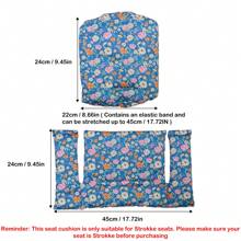 1pc Cushion Compatible With Stokke Tripp Trapp - Soft Seat For Infants, Babies & Toddlers, High Chair Accessories, Cotton Fabric Insert, Easy To Install, Easy To Clean