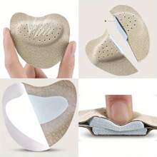 4pcs Self-Adhesive Shoe Insoles, Anti-Slip Front Pads, High Heel Forefoot Pads, Pain Relief, Sweat Absorption And Breathability, Firm Fit