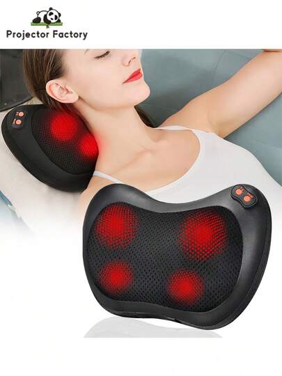 LIPETY Neck Massager,Electric Back Massager With Heat,Neck Back Pain Relief Gifts For Mom/Dad/Women/Men,Deep Tissue Kneading Massage Pillow For Shoulder,Legs,Foot,Body Muscle Fatigue Relief