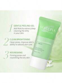 Matcha Scrub Gel 60g, Deep Cleansing Pores, Face & Body Exfoliating Scrub