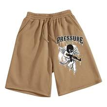 Men's Bermuda Shorts Baby Angel Mask Gangster Top