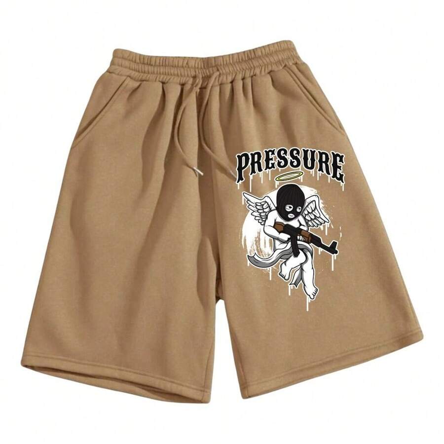 Men's Bermuda Shorts Baby Angel Mask Gangster Top