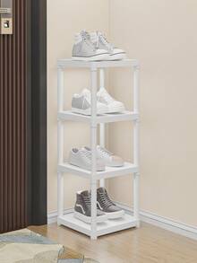1pc 3-7 Tier Free Installation Storage Rack, Floor Standing Shelf For Kitchen, Living Room, Bedroom, High Capacity Home Decor - Multicolor - View 9