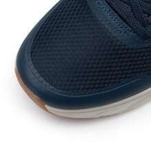 Skechers Giày nam nhẹ, thoải mái, đế trong EVA + mút hoạt tính thoáng khí, giày chạy bộ giảm sốc, độ đàn hồi mềm mại, 232835-NVW - Xanh nước biển/trắng - Xem 10