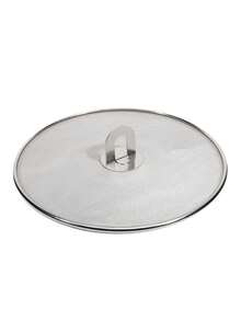 Fine Mesh Splatter Screen - Stainless Steel Air Fryer Splatter Guard With Anti-Splash Cover - Anti-Oil Splash Mesh Pot Cover - Ideal For Home Cooking - Kitchen Accessories