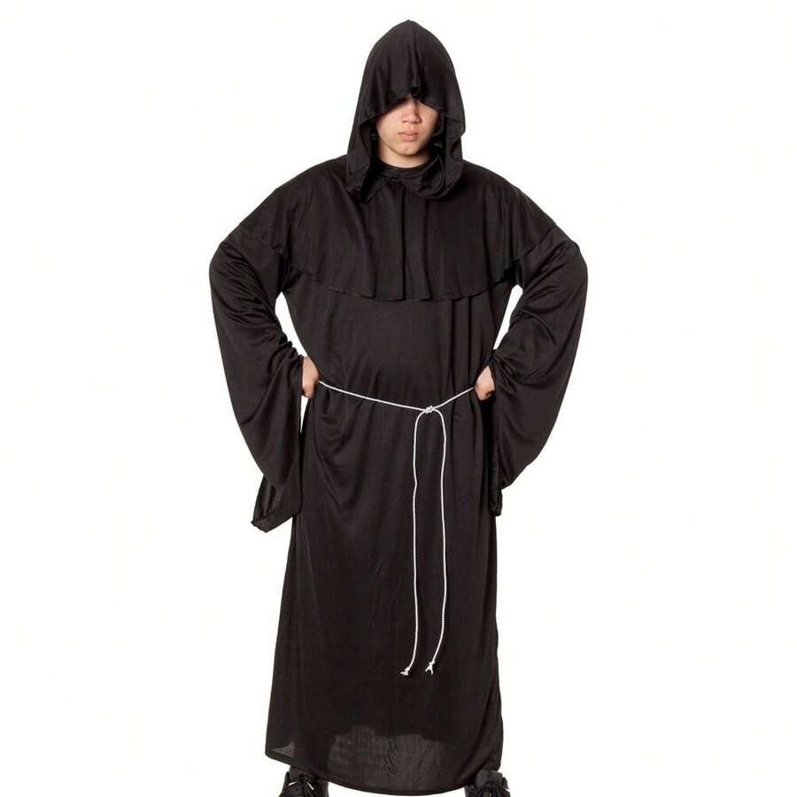 Mönch Herren Kostüm Robe Kutte Pfarrer Ordensbruder Mittelalter Gothic - 50 - View 1