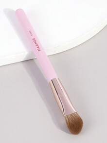 MAANGE 1pc Pointed Round Triangle Brush, Protable Smudge Cosmetic Brush Makeup Brush With Foundation Brush Blush Brush Loose Powder Brush Contour Brush Highlighter Brush Makeup Tools Gift For Women & Girl Travel Makeup Brush - 淺粉色 - 查看 2