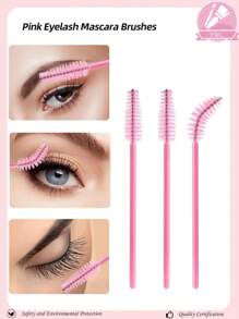 150pcs Disposable Spiral Spiral Mascara Wands, Adjustable Makeup Brush Set - For Eyelash Extension & Eyebrow, Also Applicable For Removing Excess Eyeshadow And Powder, Glitter Lip Brush, Disposable Lip Brush, Lip Gloss Applicator