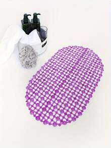 1/2/4pcs Anti-Slip Suction Cup Bath Mats - Waterproof Shower And Toilet Rugs, Plastic, Available In Mixed Colors/Pink/Blue, Bathroom Mats | Wet Environment Pads | Bathroom Carpets, Bathroom Accessories Home Bathroom Decor Fall Decor Back To School - Bathroom Anti-slip Mat - View 8