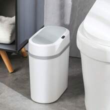 GerTong 12L Smart Trash Can,Intelligent Induction Automatic Flip Trash Can With Crevice Style Can Save Space, Without Touching The Automatic Induction Flip Garbage Can For /Bedroom/Bathroom/Living Room/Kitchen.
