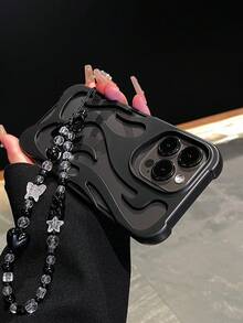 黑色哑光挂绳式TPU时尚手机壳钥匙扣,新款时尚黑色哑光喷油炫酷镂空火焰图案防震TPU保护壳,兼容 11/11 Pro/11 Pro Max/12/12 Pro/12 Pro Max/13/13 Pro/13 Pro Max/14/14 Pro/14 Plus/14 Pro Max/15/15 Pro/15 Plus/15 Pro Max/16/16 Pro/16 Plus/16 Pro Max以及S22/S22 Ultra/S23/S23 Ultra/S24/S24 Ultra 5G/A13 4G/5G/A04S/A15/A14/A53/A54/A55 5G,防摔防水防刮,生日礼物派对佳品 - 黑色 - 查看 5