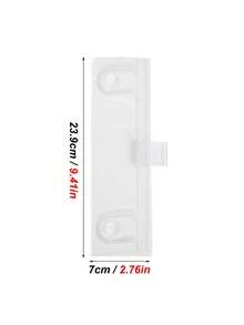 1pc Transparent Acrylic Clip-On Computer Monitor Memo Board, Multipurpose Memo Pad, Photo/Name Card/Document Holder Suitable For Student, Business, Office Desk