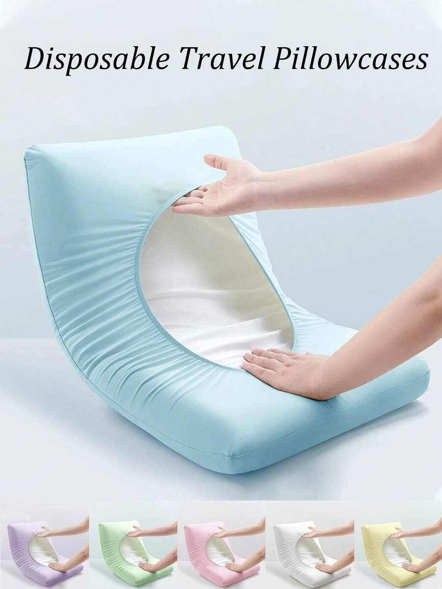一次性弹性枕套，柔软一次性旅行枕套，酒店客房，美容院，无纺布，防水透气旅行酒店枕套（不含枕芯），旅行、健身、学习、度假露营必备，度假配件，旅行包，旅行配件，背包，学习用品 - 彩色 - 查看 1