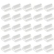 24/48Pcs Mini Clear Stands Place Card Holders Table Number Stands Card Base Stand For Table Photos Games Wedding Party Decor