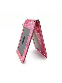 Glitter Bus Card Holder Rotating ID Card Case Stylish Subway Card Wallet Coin Purse For Women Wallet Mini Wallet Purse Wallet Wallet - Multicolor - View 14