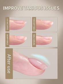 1 pieza 10ml Imprimación en gel de construcción que no requiere limpieza, gel base transparente de gel que se remoja en LED con acabado brillante y larga duración, base y capa superior para esmalte de uñas en gel, arte de uñas DIY para el hogar - transparente - Ver 5