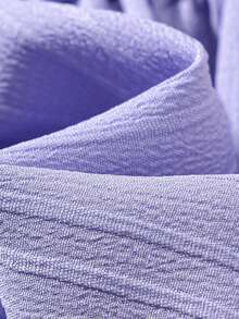 Newborn Baby Girl's Summer Romper Set  Ruffle Sleeveless Dress + Matching Headband  Breathable Cotton Outfit - Purple - View 10