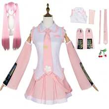 Pink Miku Cosplay Costume Performance Suit Cos Suit Regular C Suit Wig Cosplay Girls Spring Sakura Cherry Miku - costume wig - View 1