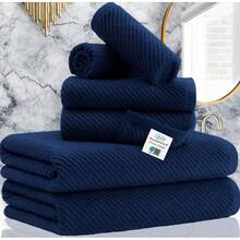 Juego de 4 toallas de mano para baño - Grandes 18x28 |  % algodón |   Gruesas |   Secado rápido |   Suaves, toallas de mano para baño, artículos esenciales para dormitorio universitario, beige - Morado - Ver 11