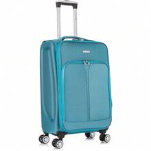 Deluxe Edition 29" Large Suitcase Super Lightweight 20% Expandable 4 Wheels Spinner Soft Shell Check In Luggage For 23kg - Blue - View 1