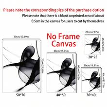 Bộ 3 tranh trừu tượng đen trắng trang nhã trên vải bố, khung gỗ thông - Trang trí tường hiện đại phù hợp cho phòng khách, phòng ngủ, văn phòng, chống thấm nước, in chất lượng cao, hoàn hảo cho trang trí nhà cửa, quán cà phê, quán bar, tranh nghệ thuật trừu tượng, nét vẽ sống động. - 3 CÁI - Xem 2