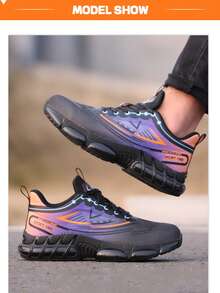 1 Pair Steel Toe Shoes Safety Shoes For Men,Lightweight And Comfortable Non-Slip Wear-Resistant Fashion Safety Sneakers,Anti-Puncture Anti-Smash Cushion Sole Sport Work Shoes,Construction Site,Gardening,Warehouse,Daily Repairs Work Trainer Safety Trainer Work Sneakers Steel Toe Trainer Steel Toe Sneakers - Purple - View 7