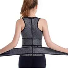 Women's Neoprene Waist Training Vest, Body Shaper, Soft Breathable Sauna Vest, Sports Corset, Fitness Shaper Vest, Invisible Sports Underwear For Women,The Grey. - Grey - View 1