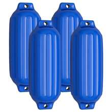 4 Pack Boat Bumpers Ribbed Inflatable Double Eye Marine Boat Bumpers For Docking - Blue - View 1
