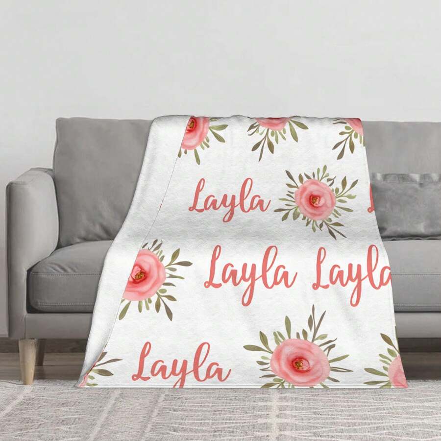 Floral Layla Pattern  Premium  Soft  Cozy And Luxurious Blanket For Warmth  Comfort And Style  Available In Flannel._00001_