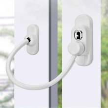 8PCS Window Restrictor Locks For UPVC Windows Window Locks With Screws And Keys, Security Locks For UPVC Windows - White - View 7
