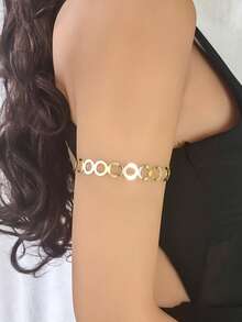 1pc Multi Pattern Optional Women's Armband, Butterfly, Flower, Snake Shaped, Hollow Opening Armband, Suitable For Daily Wear And Vacation Wear