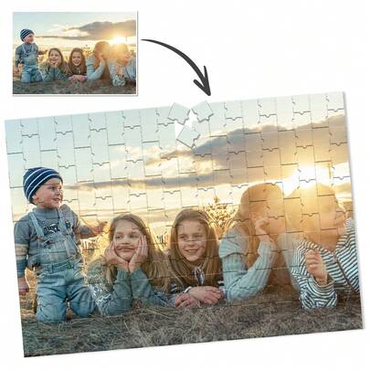 Foto personalizada, con marco o solo rompecabezas, rompecabezas conmemorativo familiar personalizado, rompecabezas de recuerdo de viaje personalizado, rompecabezas de foto de vacaciones personalizado, decoración del hogar de recuerdo, multifuncional, reutilizable, exquisito, elegante, de alta calidad, colorido, moderno, personalizado, único, regalos ideales para él, regalos ideales para ella, novio, amigos, salón de té, hogar, jardín, oficina, para aniversarios, para el Día de San Valentín, para el Día de la Madre, para cumpleaños, para el Día del Padre, para graduación, para bodas, para inauguración de la casa, impresión gráfica, hogar y vida, ambiente navideño en el hogar, recuerdos, reutilizable, adorable, de alta calidad, decoración de oficina, vida elegante