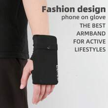 Nuova borsa da braccio sportiva alla moda per telefono da corsa all"aperto, borsa portamonete con guanto in seta di ghiaccio per maratona a mano libera unisex
