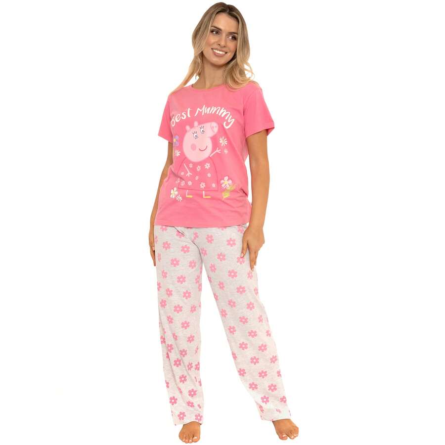 Peppa Pig Pyjamas | Mummy Pig Womens' Pyjama Set | Ladies' Sleepwear - Pink - View 1