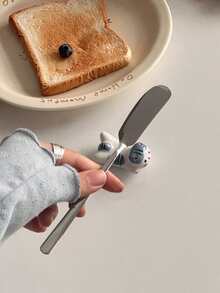 2 件陶瓷猫形筷子架，可爱时尚小猫餐具架，创意桌面装饰文具架 - 彩色 - 查看 6