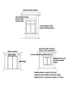 1 tấm rèm cửa sổ mỏng thêu hình cây nhỏ theo phong cách Bắc Âu tối giản, thanh lịch và tươi mới - Nhiều màu - Xem 10